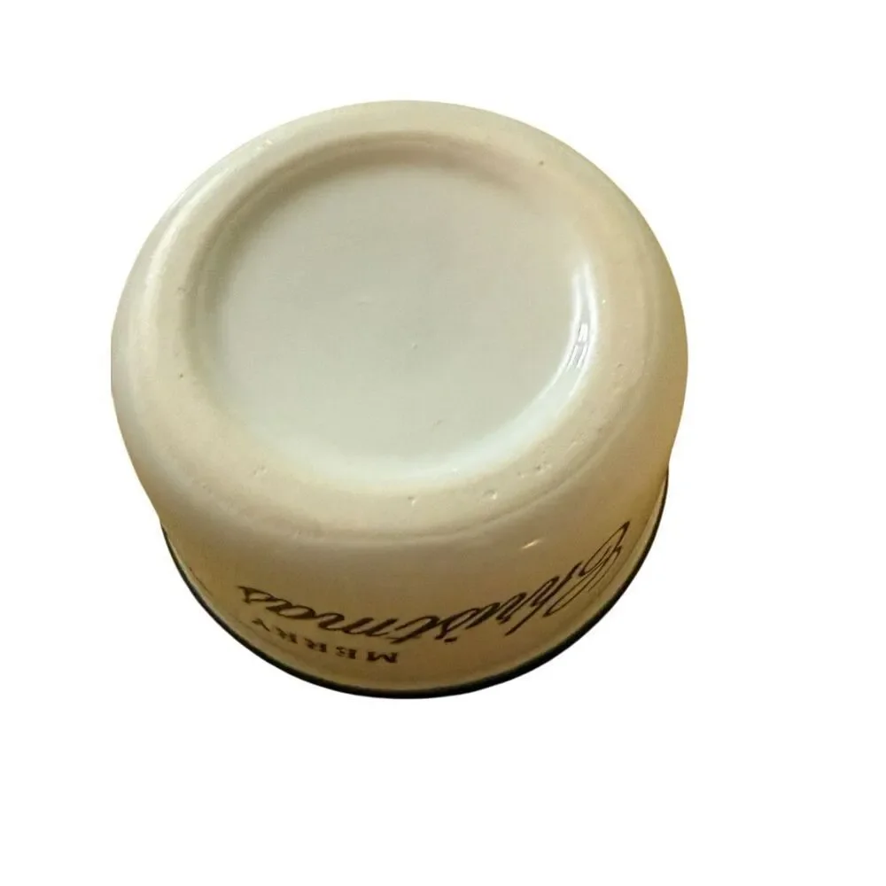 Set of 4 “Merry Christmas” Ramekin Dishes Baking Oven‎ Safe